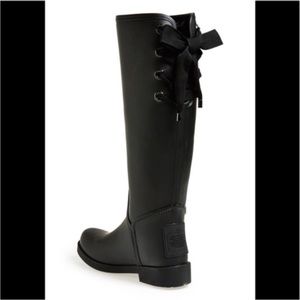 Coach Black Rain Boots